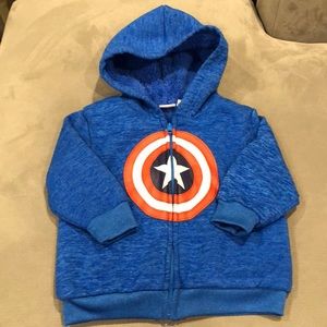 Captain America Zippered Hoodie